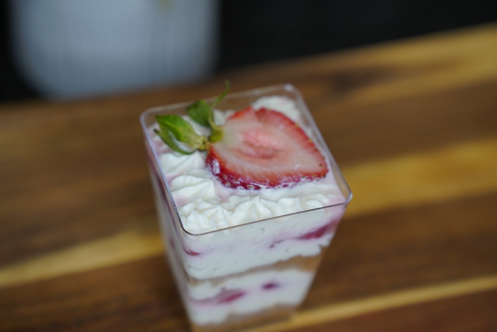 Strawberry cheesecake dessert cups